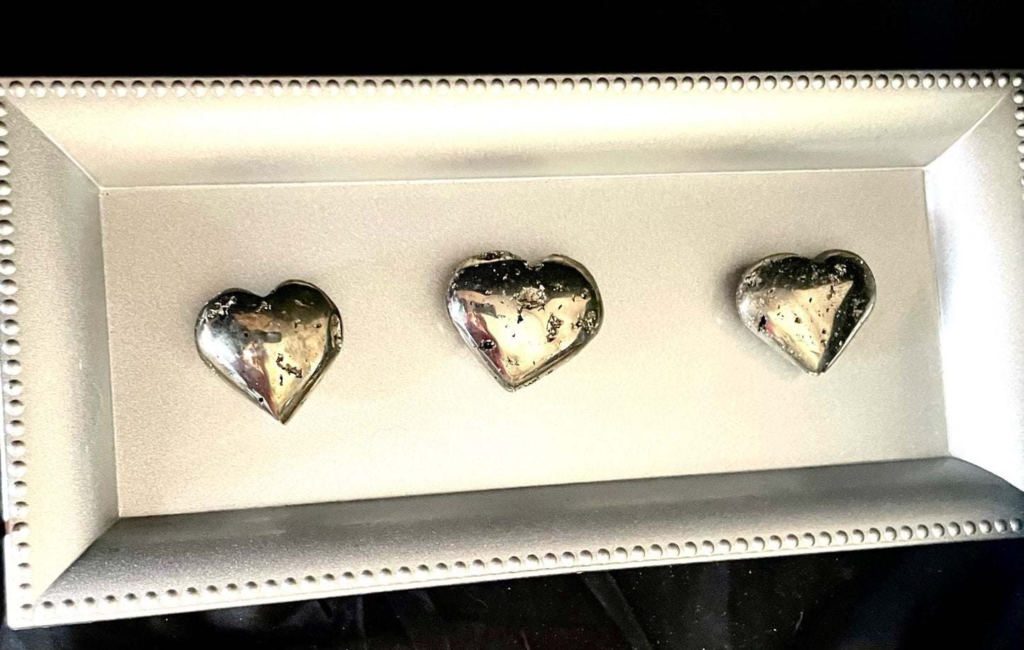 Pyrite Heart Palm Stone