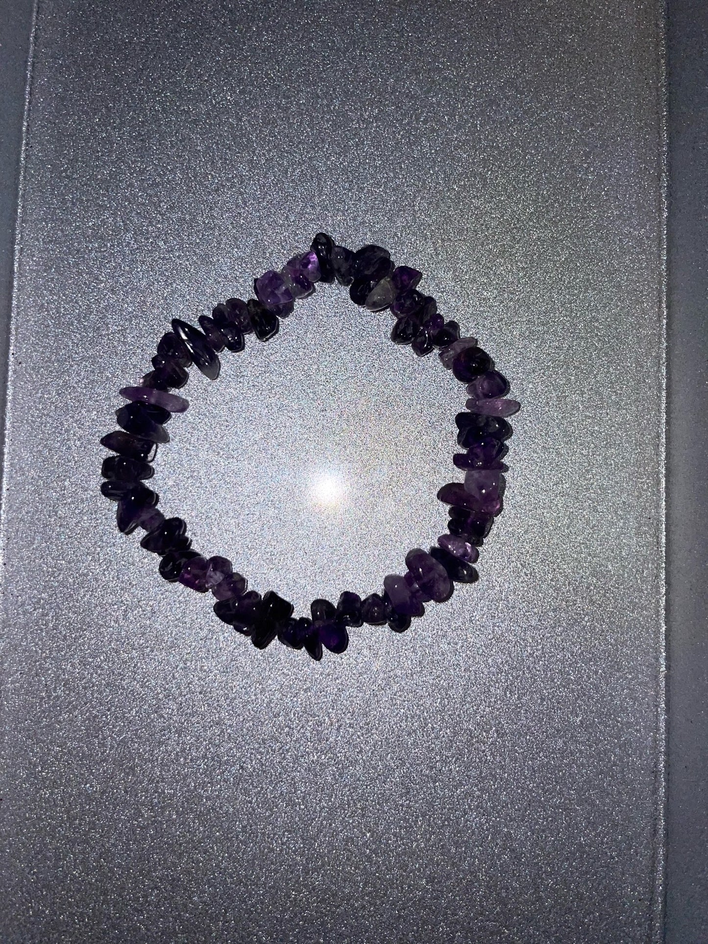 Amethyst Chip Bracelet