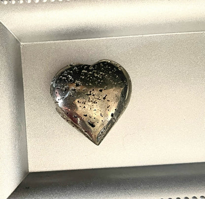 Pyrite Heart Palm Stone