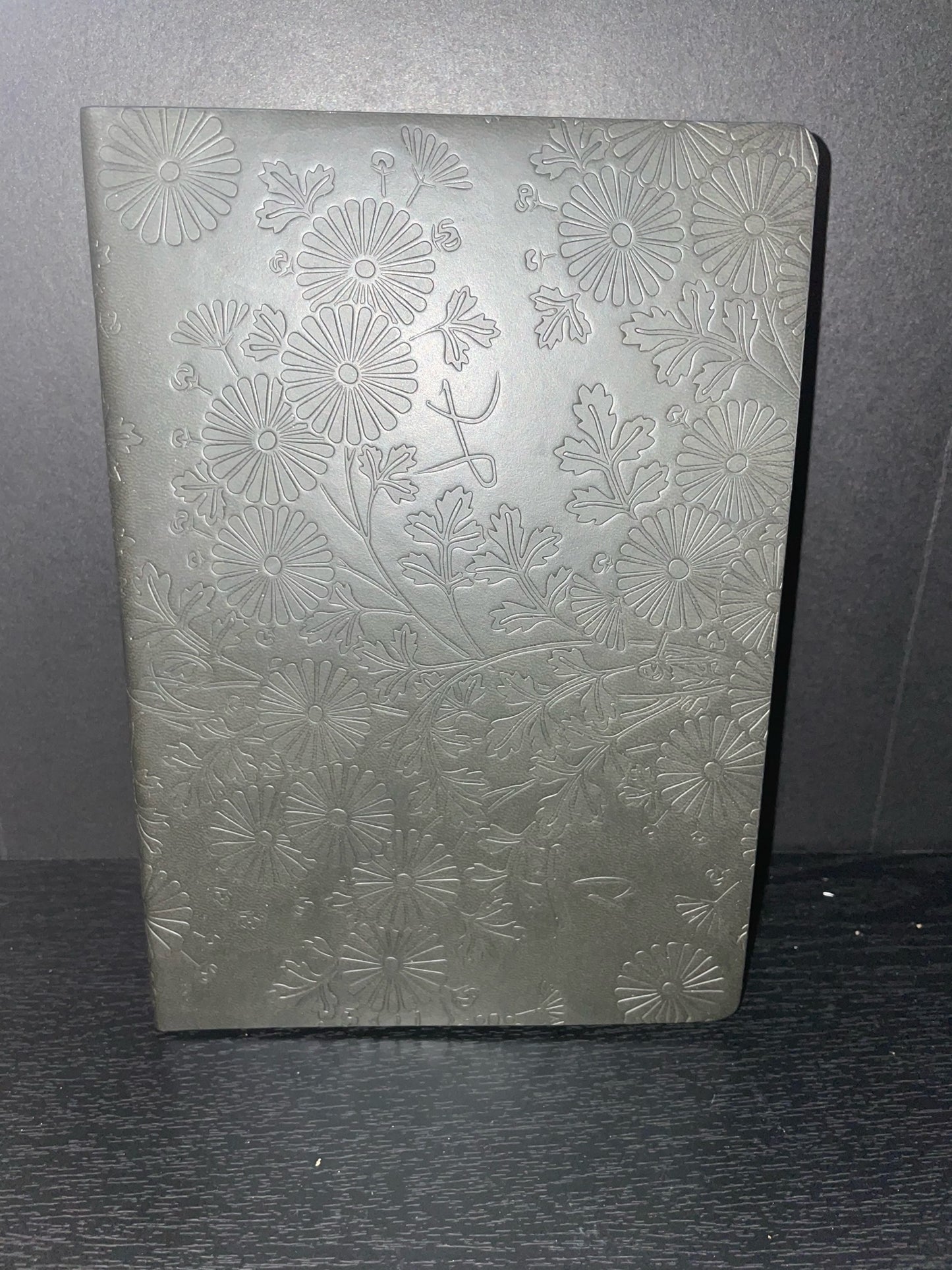 Chrysanthemums Leather Journal