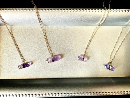 Amethyst Double Terminated Necklace