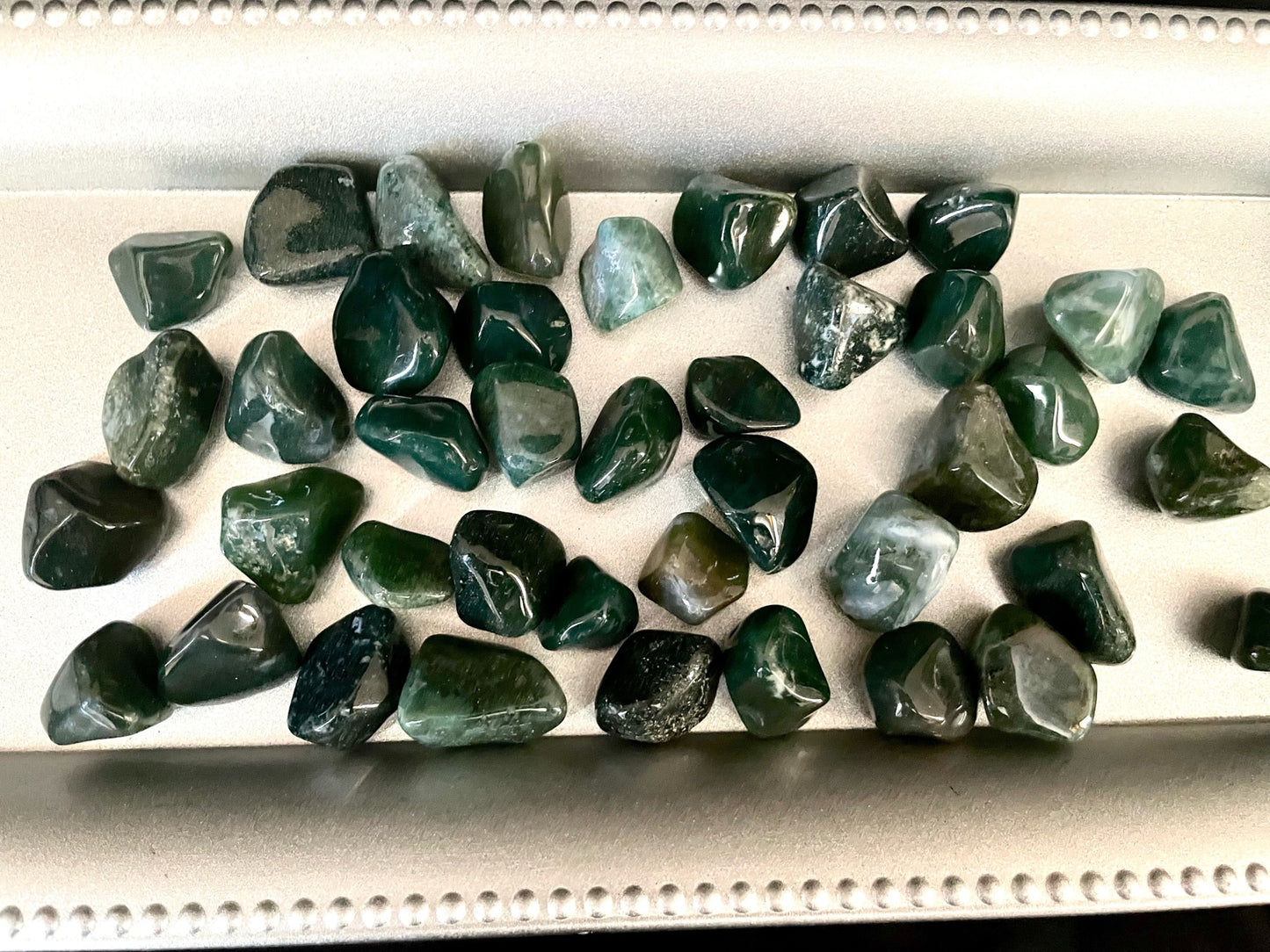 Moss Agate Tumbles