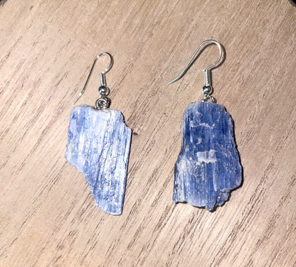 Blue Kyanite Dangle Earrings