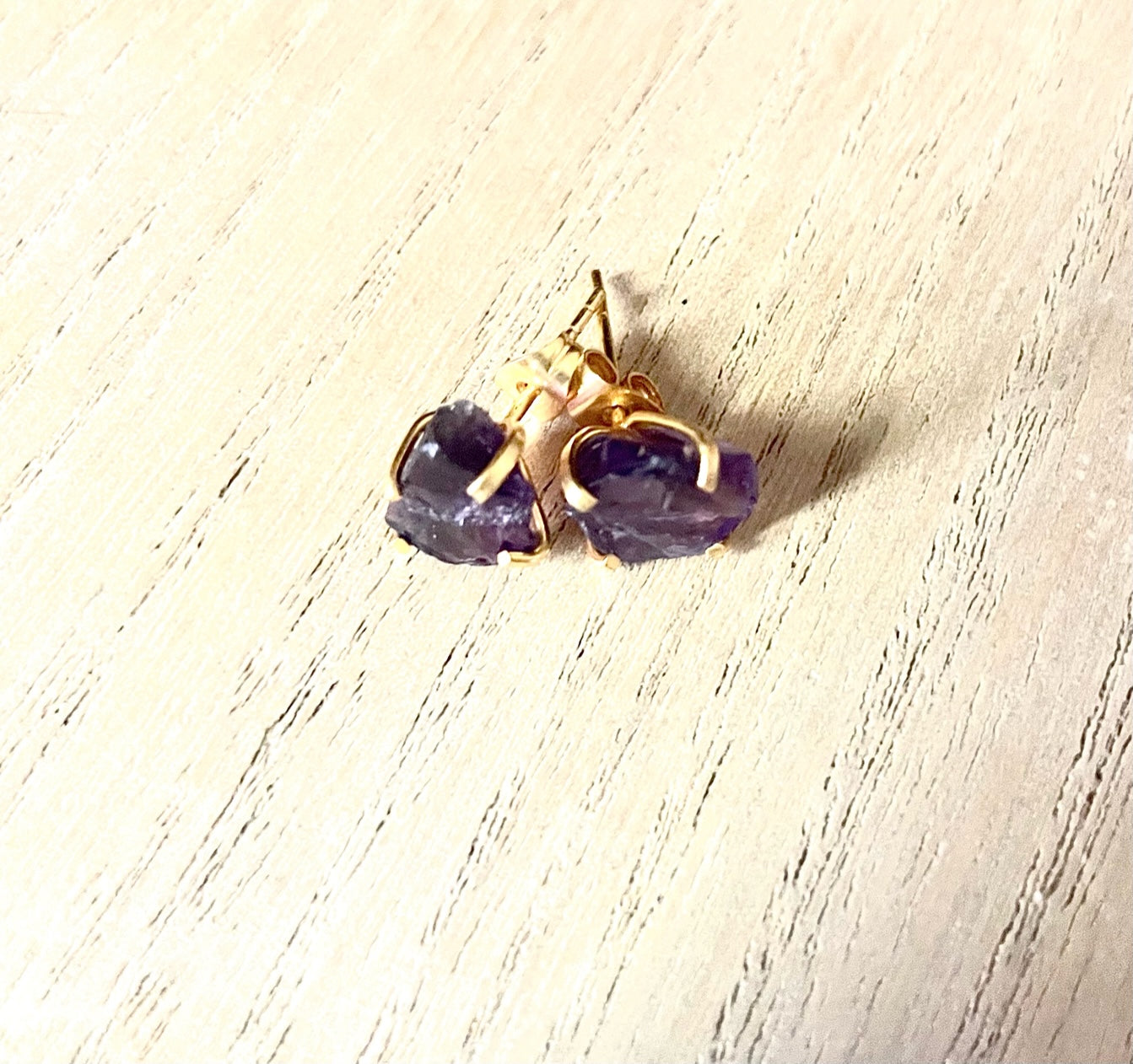 Amethyst Stud Earrings